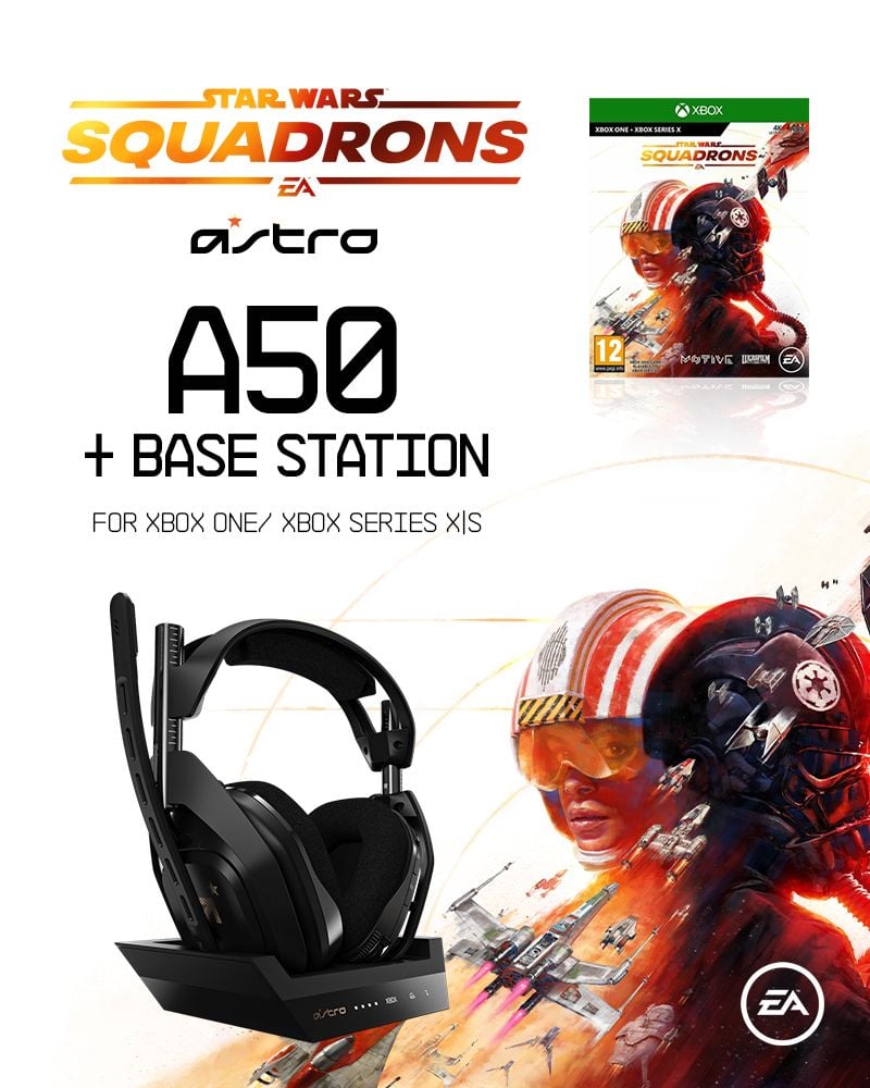 ASTRO A50 Wireless + Base Station for Xbox S,X/PC - XBSX - GEN4 + Star Wars: Squadrons (UK/Nordic)