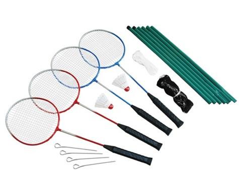 Spring Summer - Badminton set 4 players incl. net (302242) - Leker