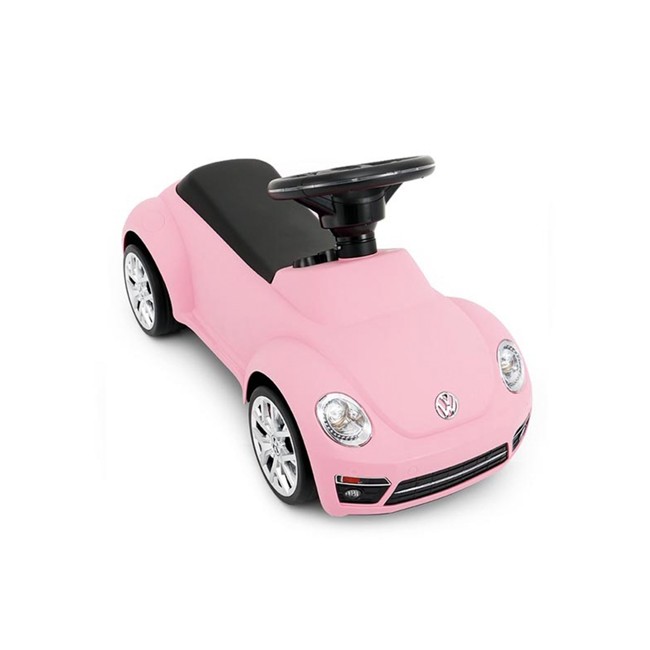 Babytrold - Gåbil - Pink VW/Folkevogn
