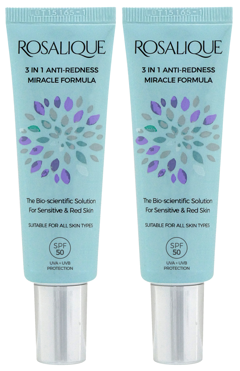 Rosalique - 2x 3 in 1 Anti Redness SPF50