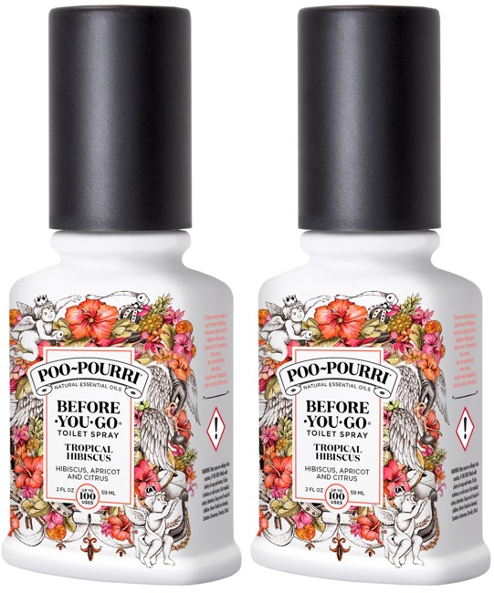 Poo~Pourri - 2x Tropical Hibiscus Toilet Spray 59 ml