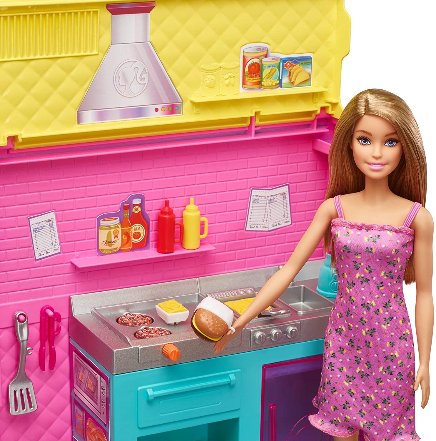 barbie truck with kitchen