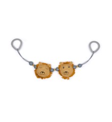 Smallstuff - Stroller Chain Knittet -  Soft Curry Lion