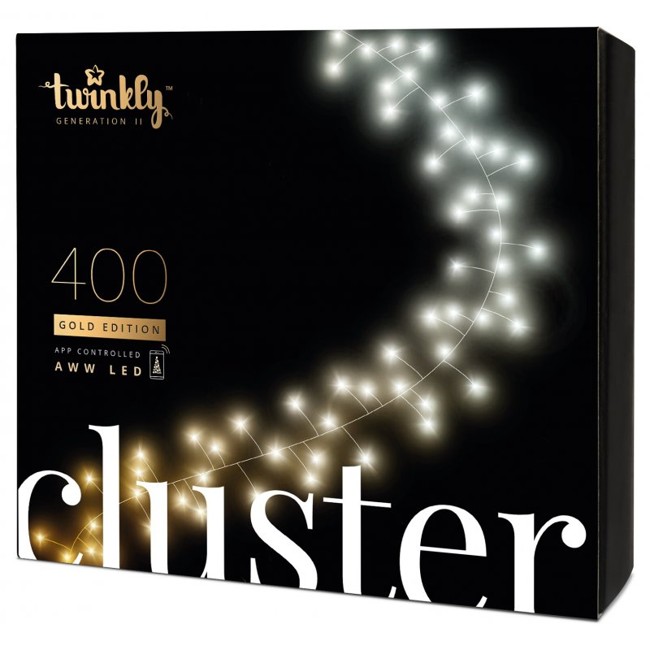Twinkly - Cluster 400 AWW Gold Edition 6m