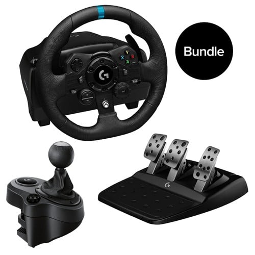 - G923 Racing Wheel and Pedals & Driving Force Shifter for Xbox One and PC - Bundle