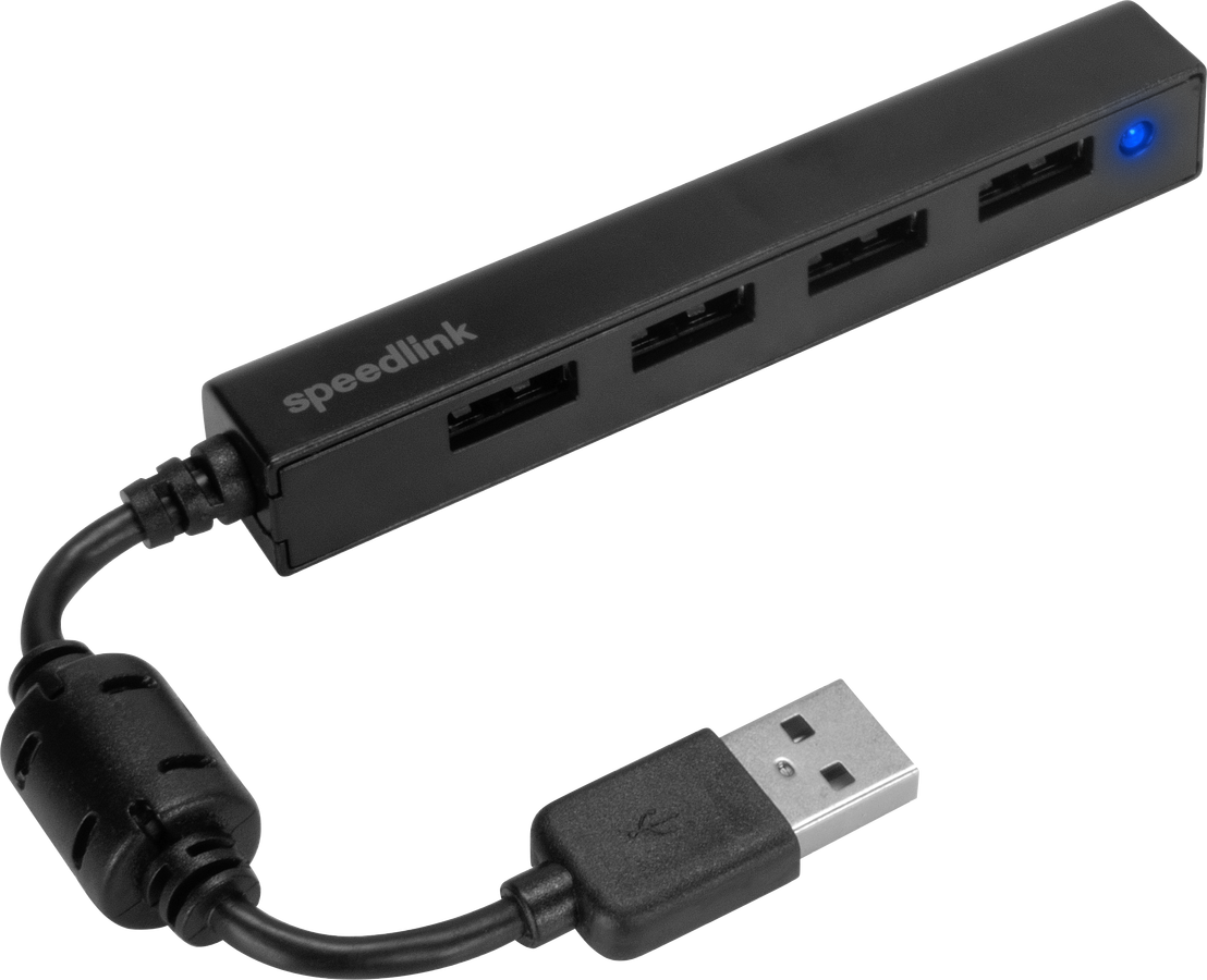 Speedlink - Snappy Slim 4-Port USB Hub - Datamaskiner