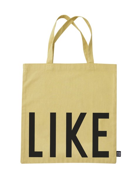 Design Letters - Farvorite Shoppingtaske - Like Frisk Gul