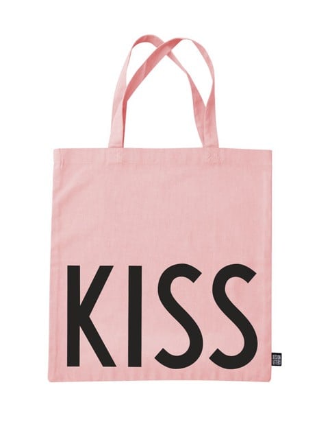 Design Letters - Farvorite Shoppingtaske - Kiss Sprød Pink
