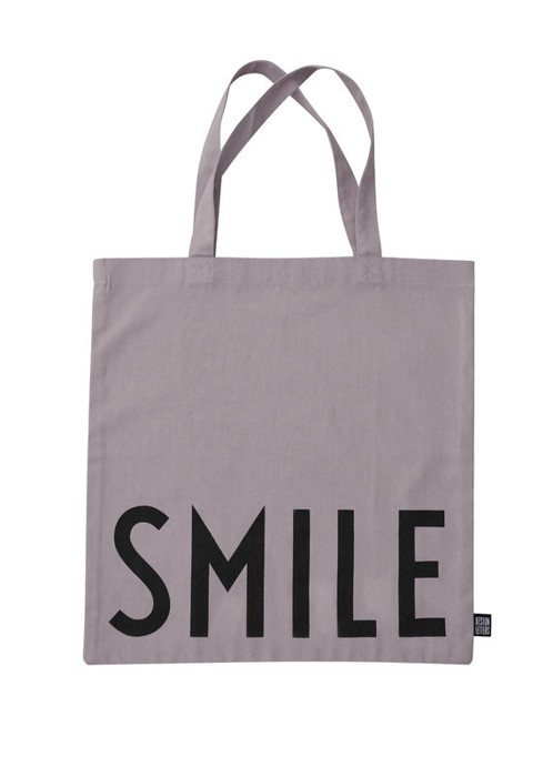 Design Letters - Farvorite Tote Bag - Smile Dusty Purple (10502001PURPLSMILE)