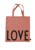 Design Letters - Farvorite Shoppingtaske - Love Raspberry Beige thumbnail-1