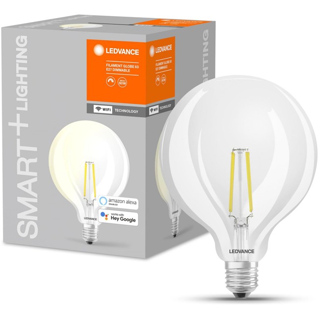 LEDVANCE - SMART+ globe 60W/827 klares Filament E27 WiFi