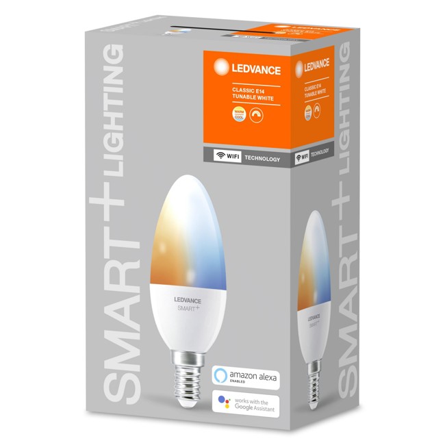 LEDVANCE - SMART+ kerte 40W/2700-6500 mat E14 WiFi