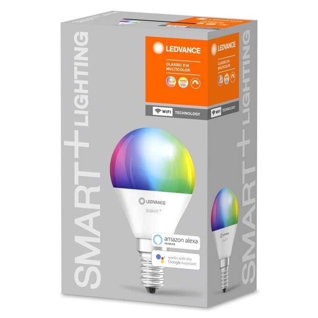 LEDVANCE SMART+ krone 40W/RGBW mat E14 WiFi