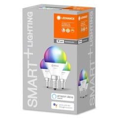 LEDVANCE - SMART+ Minibrine 40W/RGBW matt E14 WiFi 3-Pack