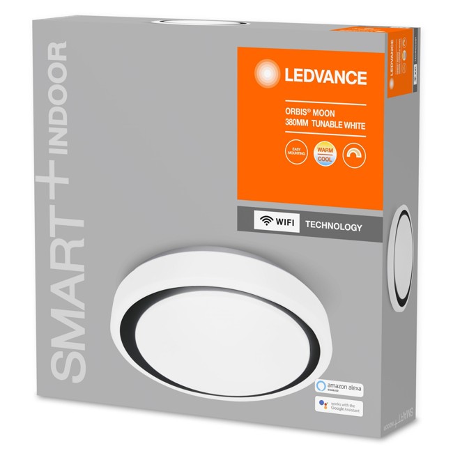 Ledvance - SMART+ Orbis Moon 15W/2700-6500 380mm Black WiFi  - S