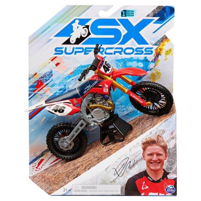 Supercross - 1:10 Die Cast Collector Motorcykel - Justin Hill