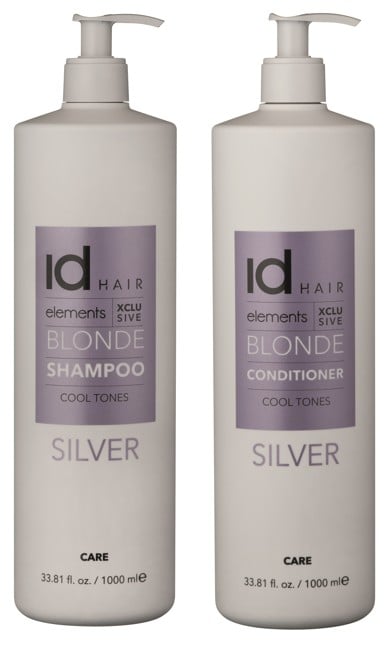 IdHAIR - Elements Xclusive Silver Shampoo 1000 ml + Conditioner 1000 ml
