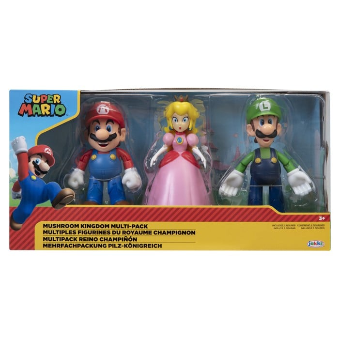 Nintendo - 3-Pack 10cm Mushroom Kingdom Diorama Set (64511-4L)