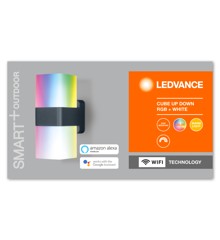 Ledvance - Smart+ Outdoor Cube UpDown RGBW Wall Light - WiFi