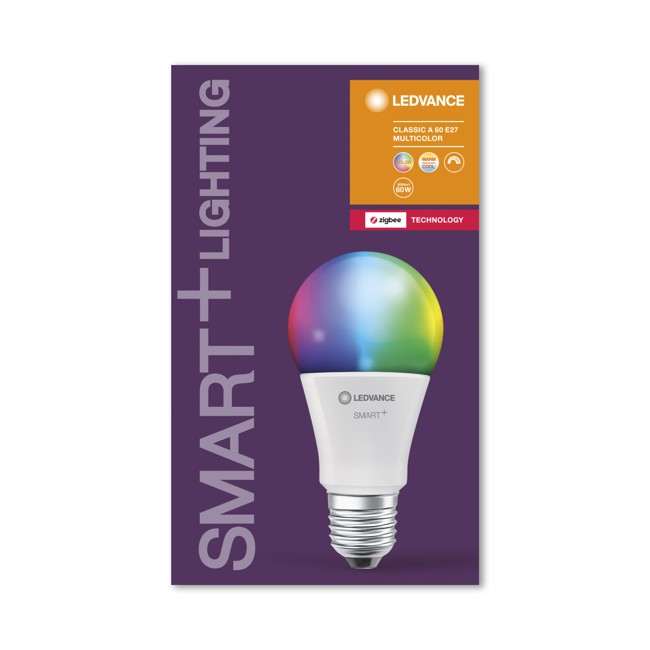 Ledvance - Smart+ CL A60 E27 RGBW Light Bulb - Zigbee