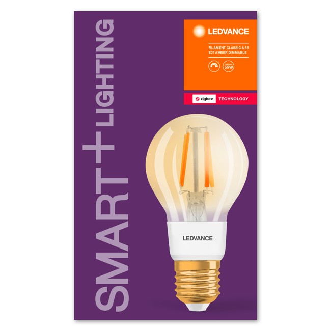 Ledvance - Smart+ Clear Filament Gold E27 Light Bulb Zigbee - S