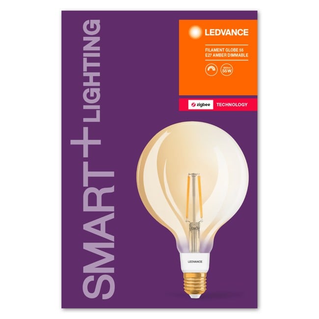 Ledvance - Smart+  Globe Clear Filament gold E27 Light Bulb - Zigbee