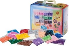 Hama  - Beads - Large Storage box w/ Midi beads & 16 compartments (6761)