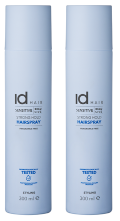 IdHAIR - 2 x Sensitive Xclusive Strong Hold Hairspray 300 ml