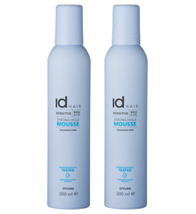IdHAIR - 2 x Sensitive Xclusive Strong Hold Mousse 300 ml