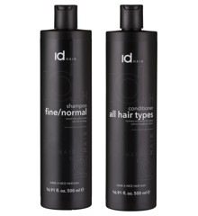 IdHAIR - Essentials Shampoo Fine/Normal 500 ml + Conditioner 500 ml