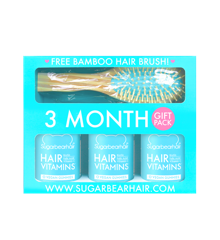 SugarBearHair - Vitamins 3 Month Supply 180 Psc & Hair Brush