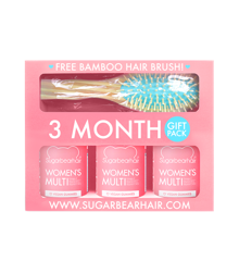 SugarBearHair - Women's Multi Vitamins 3 Month 180 Pcs & Hair Brush