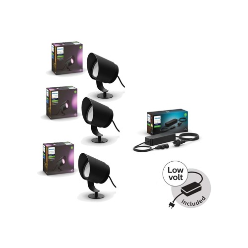 Hue – 3x Lily XL spotlights & 100W strömförsörjning – Paket