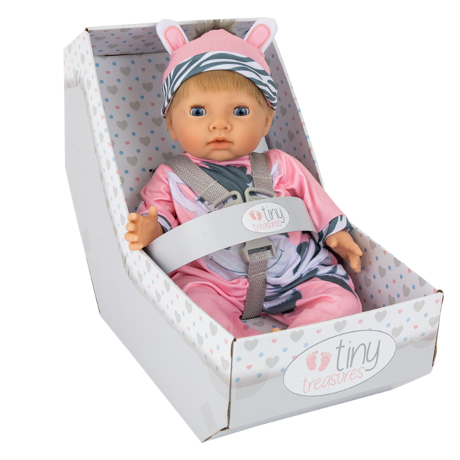 Tiny Treasure - Blond haired Doll Zebra outfit (30267)