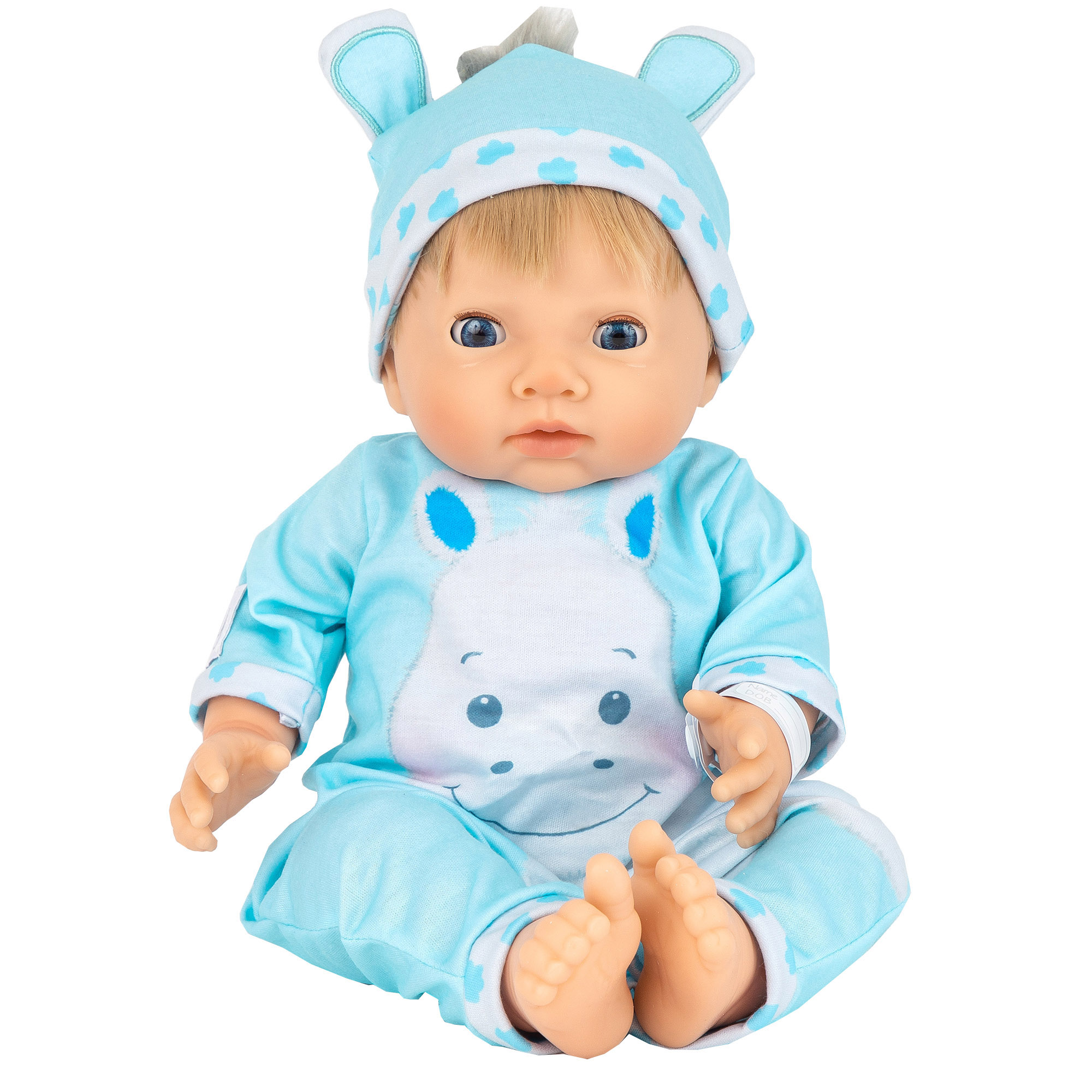 Tiny Treasure - Blond haired Doll Hippo outfit (30268) - Leker
