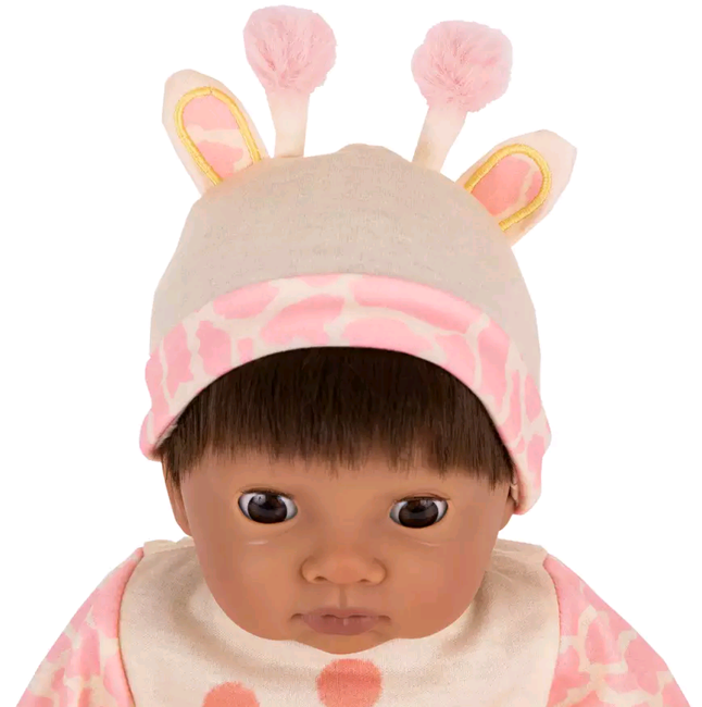 Tiny Treasures - Brown haired Doll Giraffe outfit (30269)