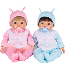 Tiny Treasures - Twin doll set in brother & sister outfit (30270)