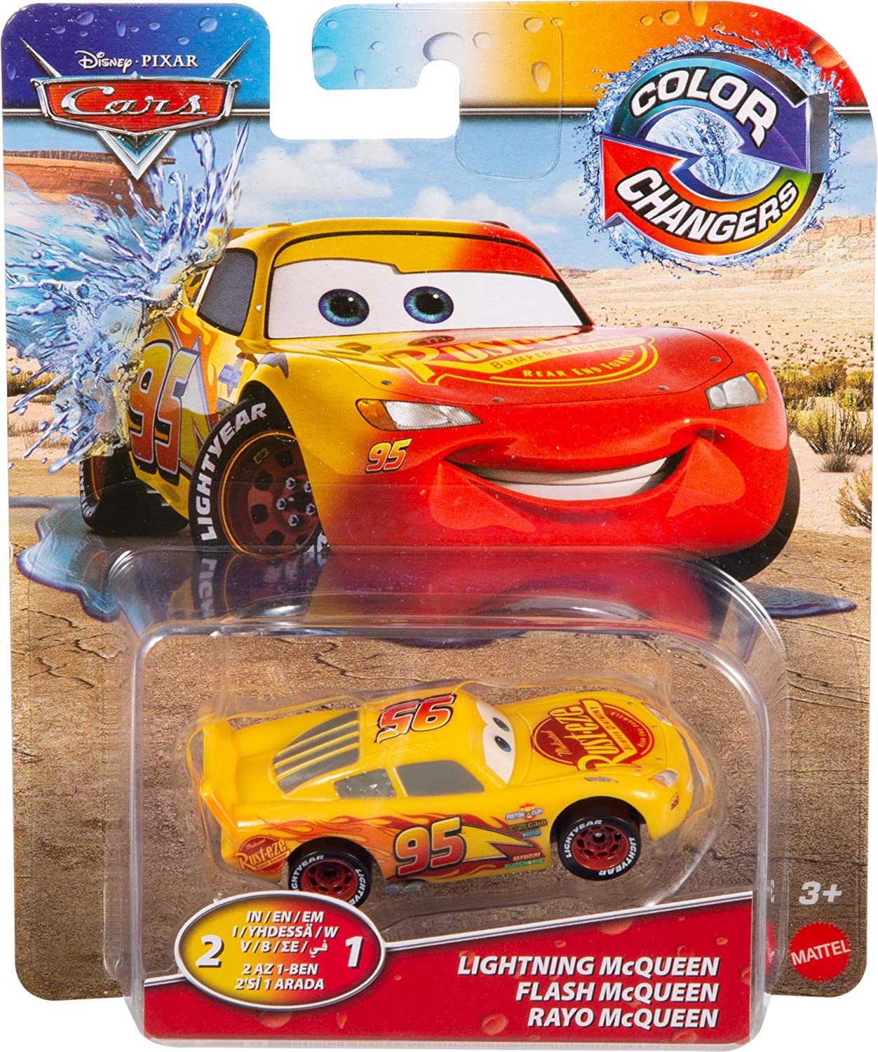 Disney Cars - Color Changers - Lightning McQueen (GNY95)