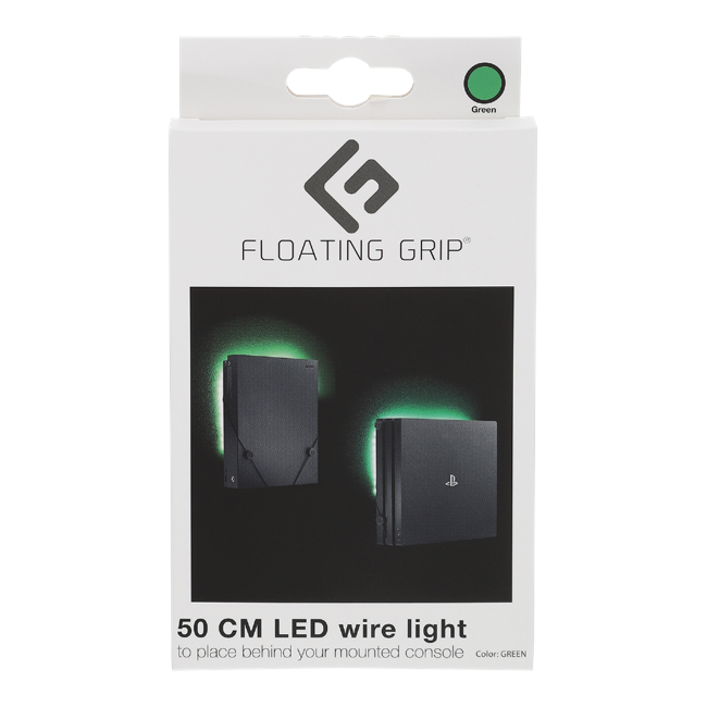 Floating Grip Led Wire Light with USB Green