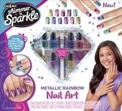 Shimmer 'n Sparkle - Metallic Rainbow Nail Art (65540)