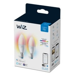 WIZ - Candle C37 E14 2Pack Color -E