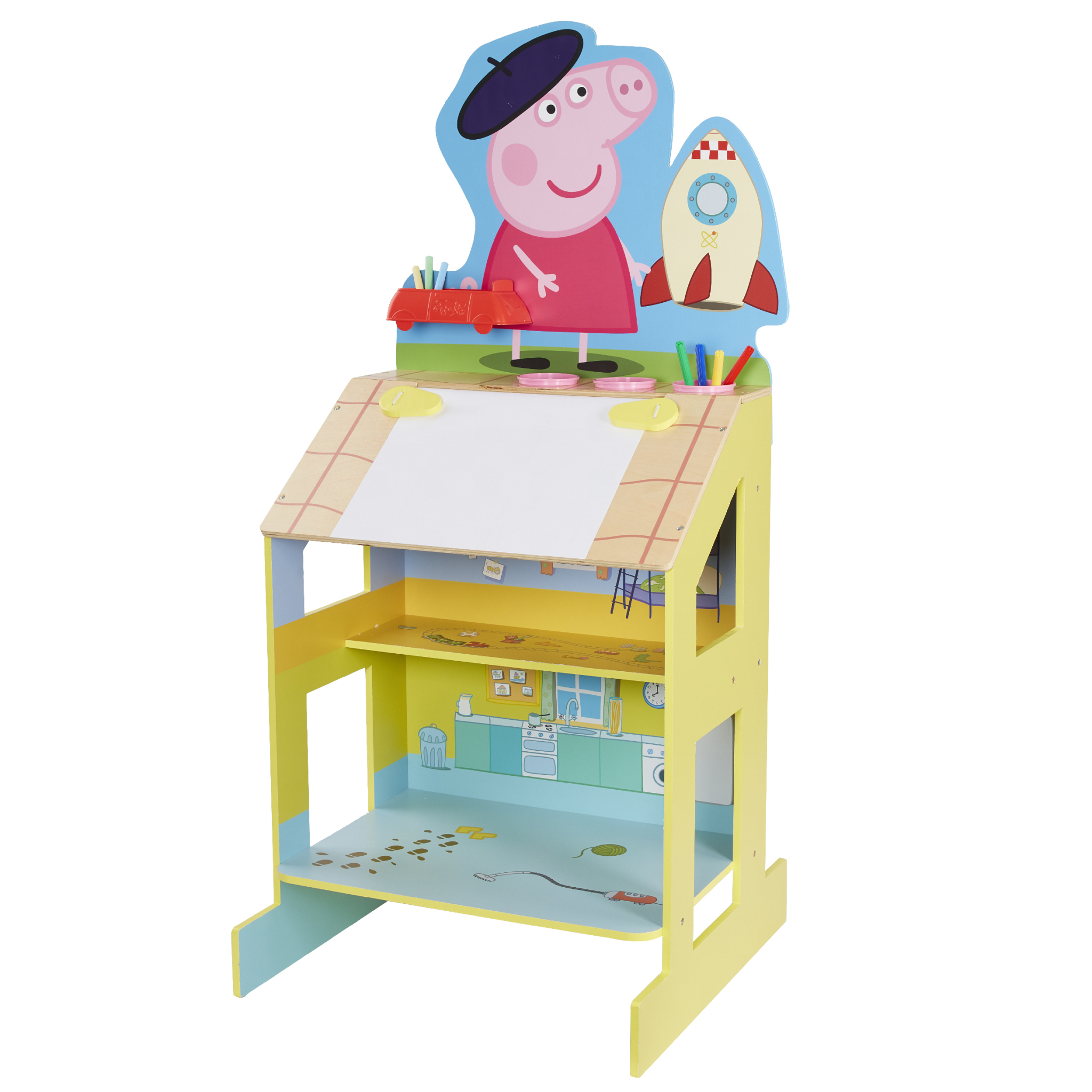 Peppa Pig - Wooden Play & Draw Easel (07430)