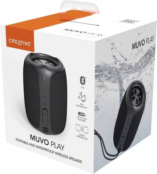 Creative - Muvo Play vanntett Bluetooth-høyttaler - Elektronikk