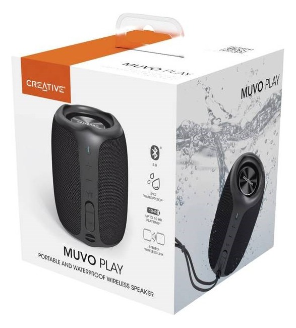 Creative - Muvo Play Wasserdichter Bluetooth-Lautsprecher