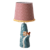 Rice - Keramik Lampe m. EgernSquirrel - inkl Lampeskærm - Stor thumbnail-1