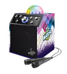 Music - Karaoke BT Disco Cube m/2 Mikrofoner