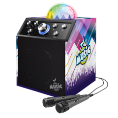 Music - Karaoke BT Disco Cube m/2 Mikrofoner