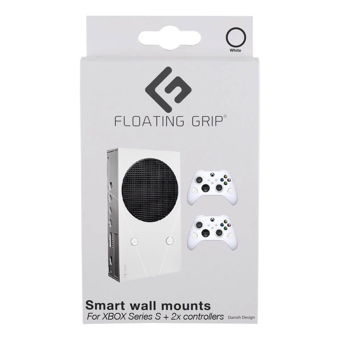 Floating Grip Xbox Seriex S Wall Mount - Bundle White - Videospill og konsoller