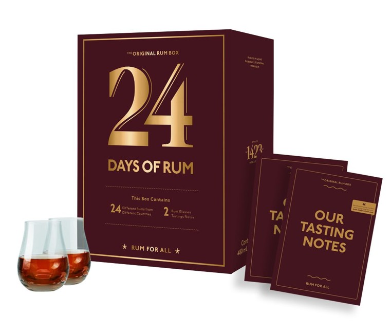 Rom Kalender - 24 Days Of Rum 2021 inkl. Glas