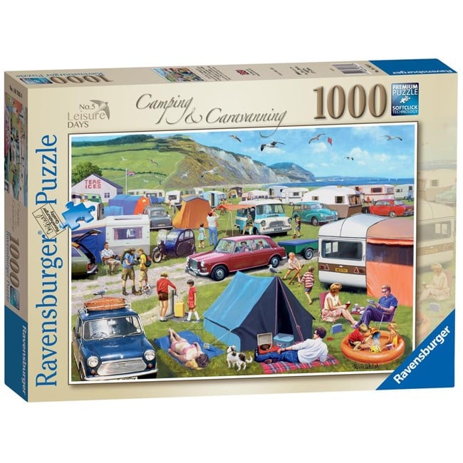 Ravensburger - Puslespil 1000 - Camping & Caravaning